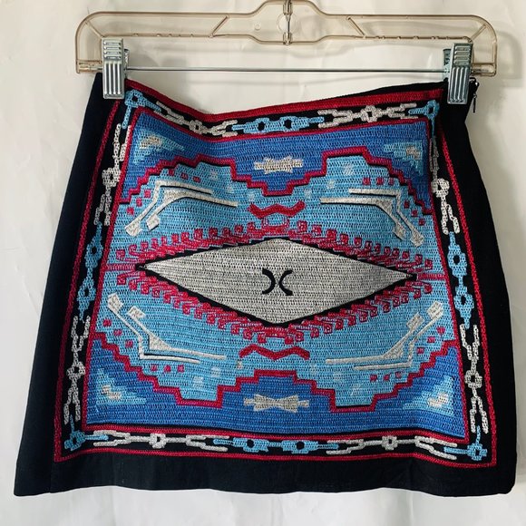 Fate Embroidered Mini Skirt - Picture 1 of 7